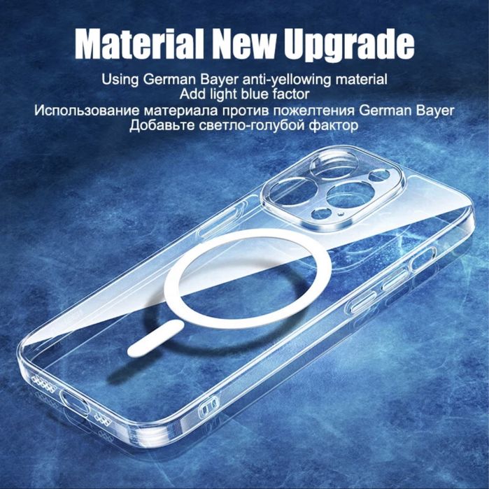 Магнитный силиконовый чехол для iphone 13pro