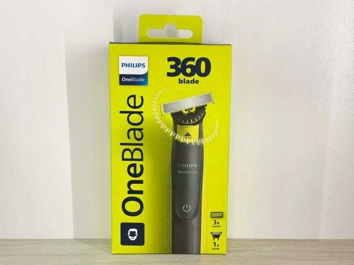 Golarka Philips OneBlade z ostrzem 360 i 3 do zarostu QP2724/23