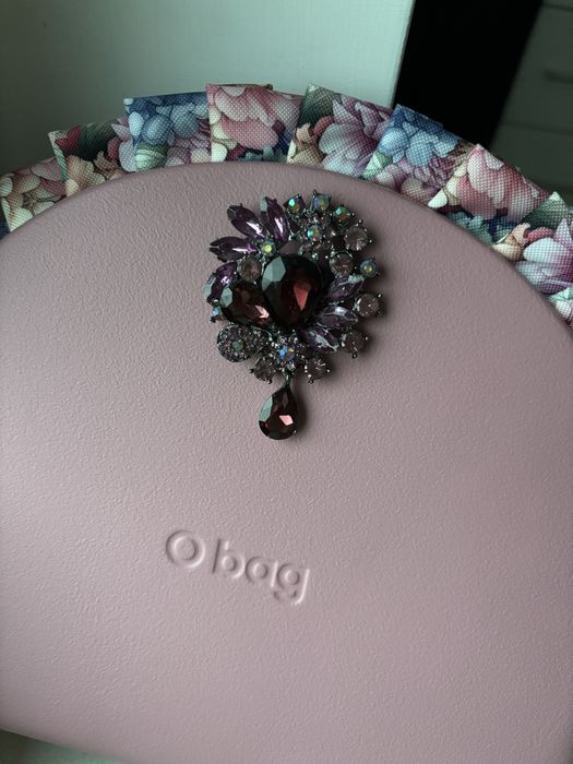 Guzik biżuteryjny z łezką do torebki obag o bag moonlight