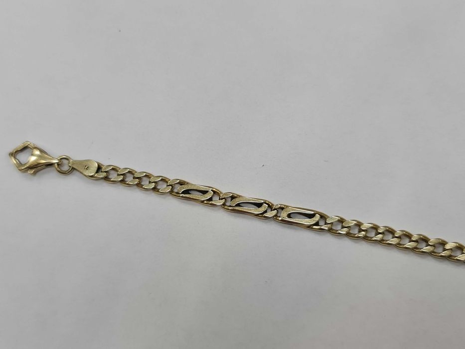 Złota bransoletka męska/ 585/ 10.90 gram/ 21.5 cm/ Pełna