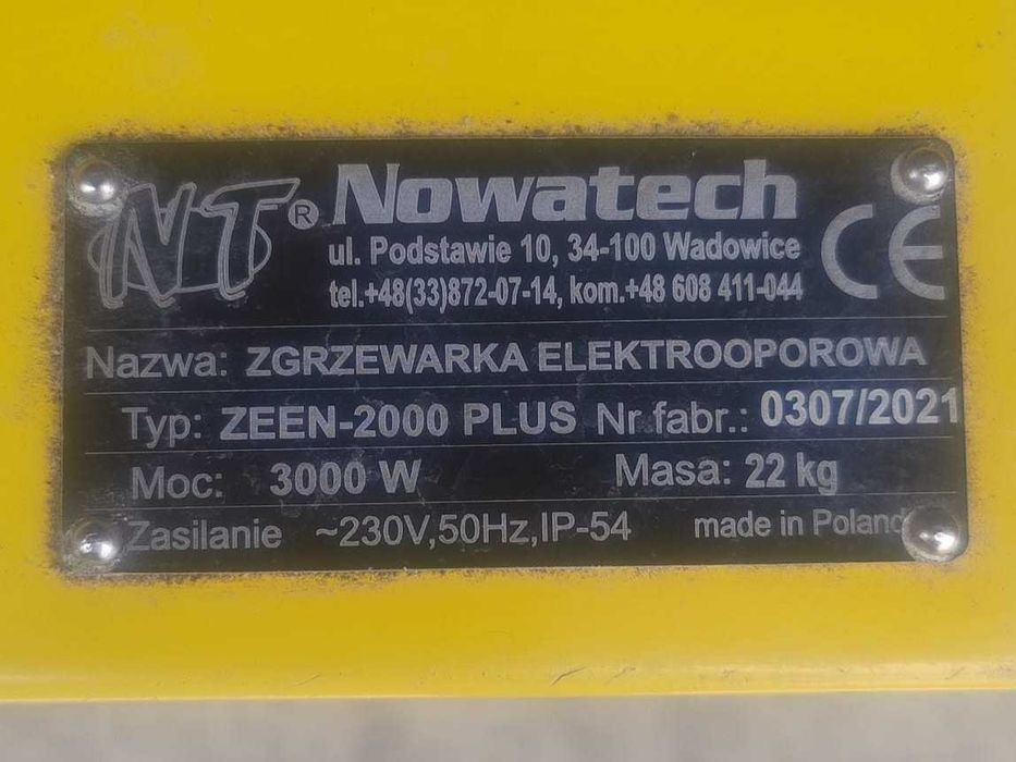 Zgrzewarka elektrooporowa NOWATECH ZEEN-2000PLUS tanio !