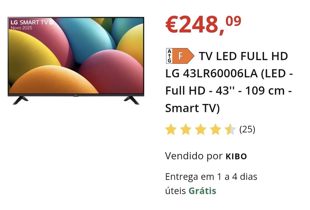Vendo Televisão Smart TV LG