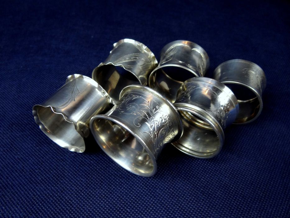 Srebrne serwetniki próba 3/800