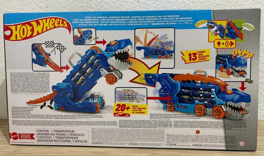 Hot Wheels Zestaw T-Rex Mega Transporter 2w1 HNG50