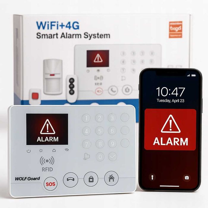 System alarmowy WiFi 4G GSM Wolf-Guard