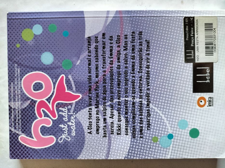 Livro H2O uma festa arriscada