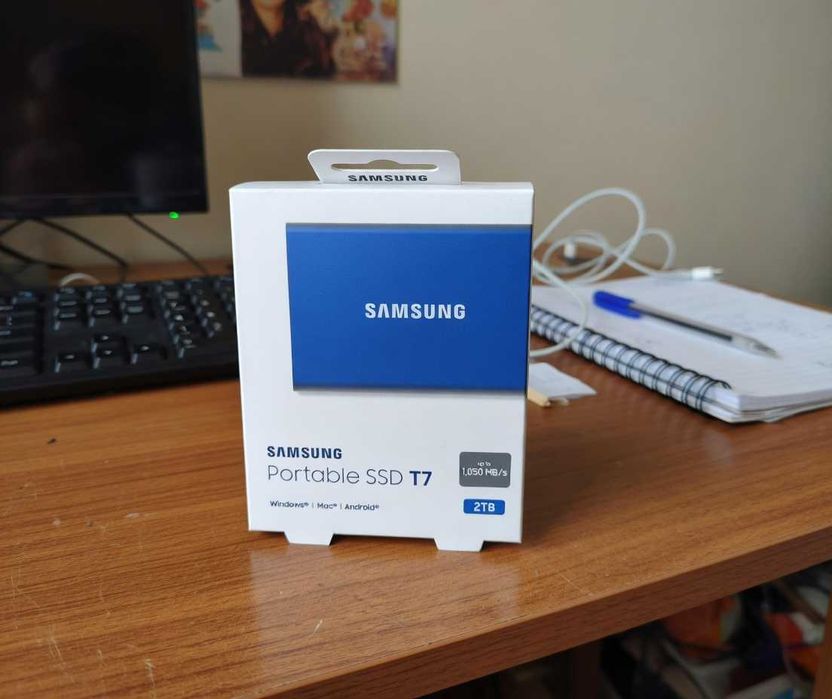 [NOVO] Samsung Disco Externo SSD T7 2TB Azul - SELADO