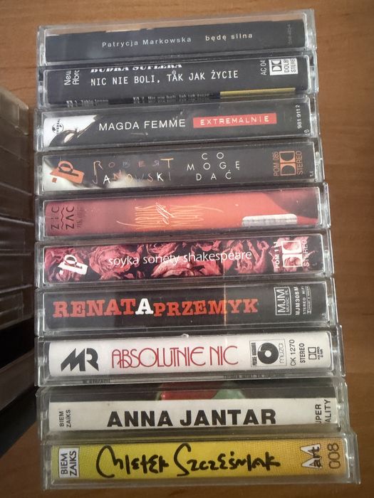 Kasety magnetofonowe Polskie tytuly.
