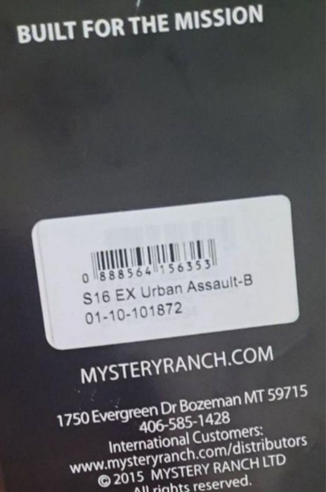 Рюкзак mystery ranch 21l s 16 ex urban