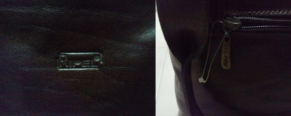 Mala carteira pele verdadeira castanha a estrear modelo atual