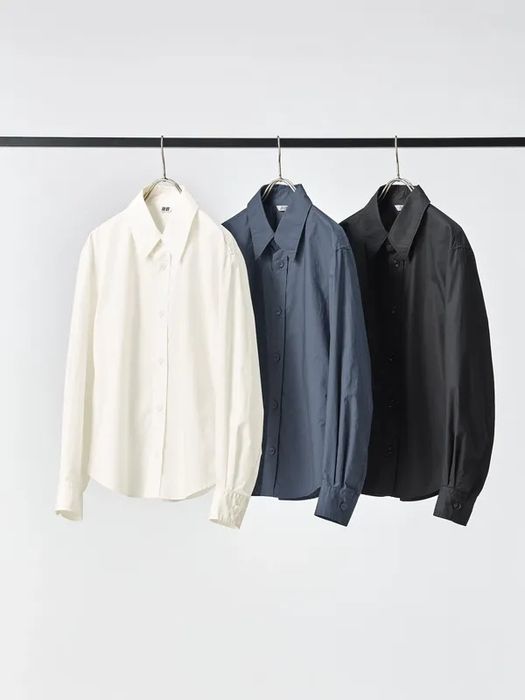 Бавовняна сорочка UNIQLO білого кольору