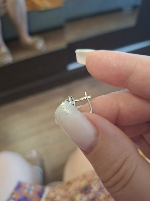 Серьги серебро. Топаз. 925