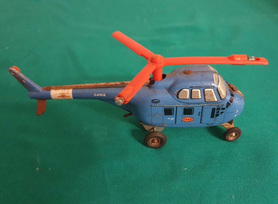 Brinquedo de lata: Helicóptero Gama Mechanik - Anos 50/60-West Germany