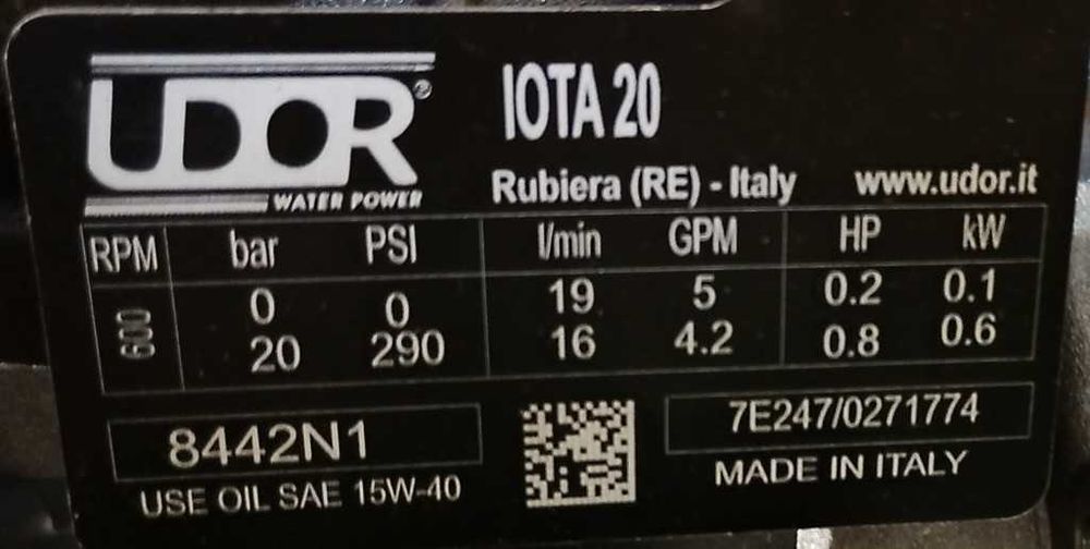Pompa spalinowa IOTA 20+CM46 HP2