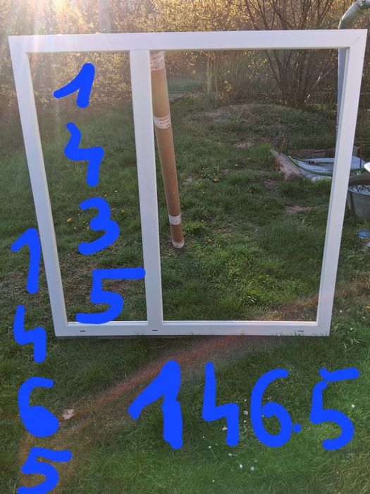 Okno pcv z ościeżnicą z demontażu