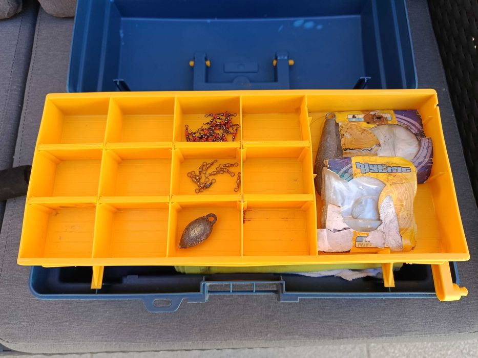 Kit Cana Pesca Peq. + Carreto + Caixa + Acessórios