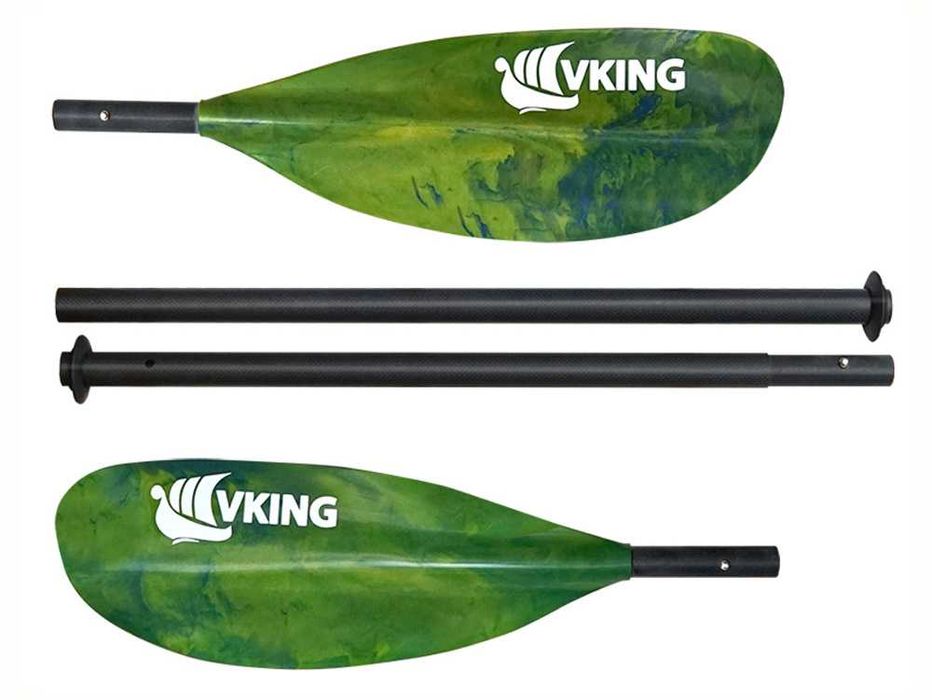 Wiosło packraft kajak składane czteroczęściowe karbon-szklane 220 cm
