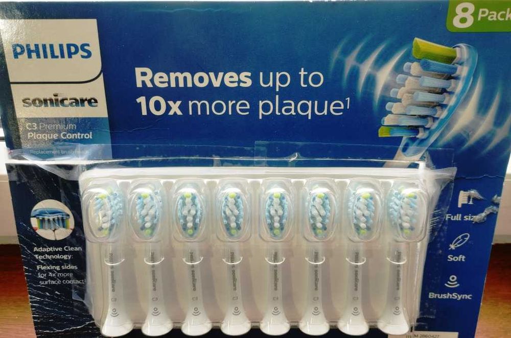 Ориг, насадки Philips Sonicare C3 Premium Plaque Control HX9044 1шт