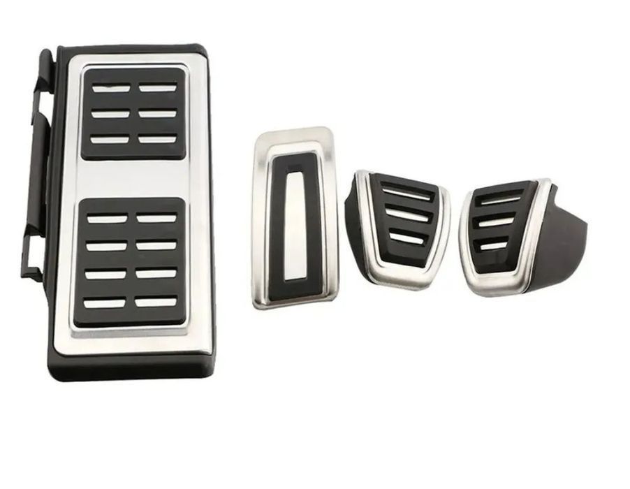 Capas Pedais Alumínio Volkswagen Audi Seat Skoda - Caixa Manual 4pcs