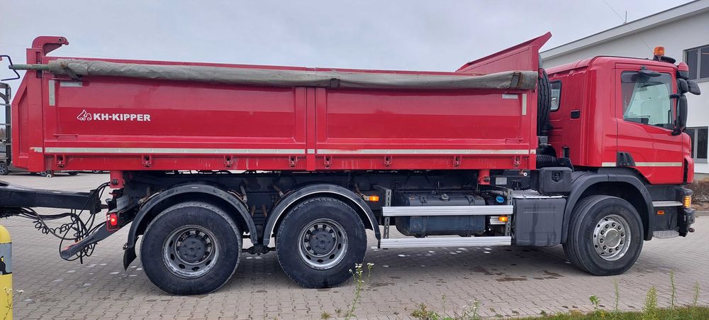 Zestaw Scania P410 Meiller Kipper + przyczepa  Meiller Kipper MZDA