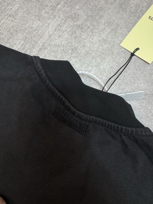 Лонгслів Vetements Washed Black S M L XL Oversized Balenciaga ERD