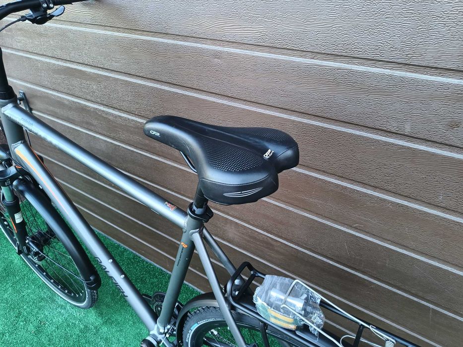 Rower 28" Raleigh 3x9 Alivio/Deore Hollowtech Hydraulika Dynamo Amortyzator Blokada Duża Rama