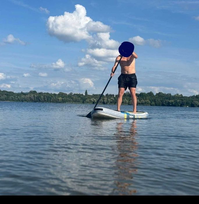 SUP-дошка 335см + весло для каяку. Надувна SUP-дошка для плавання. Сап борд. Дошка для серфінгу.