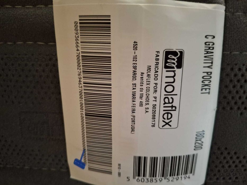Colchão Casal 1,80x2,00 – Molas Ensacadas Gravity Pocket (6 meses uso)