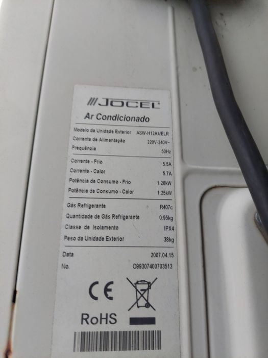 Ar condicionado Jocel 12000 btus