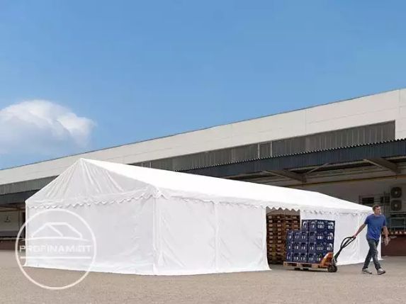 8x12m Namiot magazynowy przemysłowy PVC biały gratis wysyłka