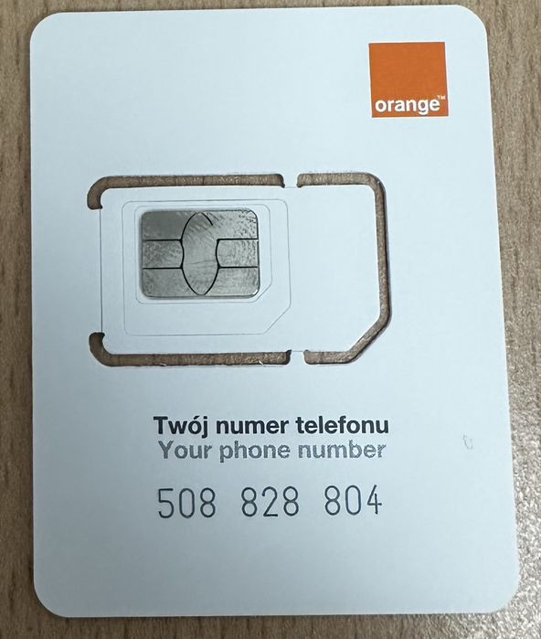 Złoty numer Orange