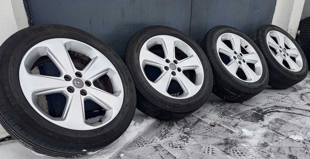 Oryginalne alufelgi OPEL Mokka Astra J K 18 cali 5x105, opony letnie
