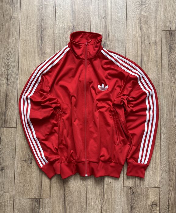 Czerwona bluza Adidas Firebird Vintage