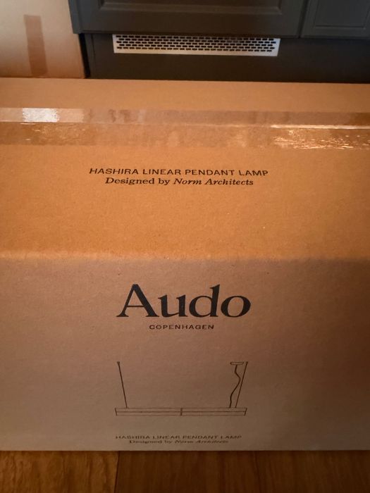 Nowa designerska lampa wisząca z lnu Hashira. Audo Copenhagen.