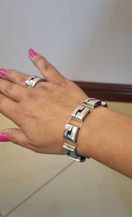 Srebrna bransoletka vintage 925