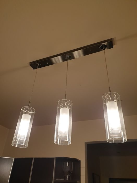 Lampa sufitowa szklana