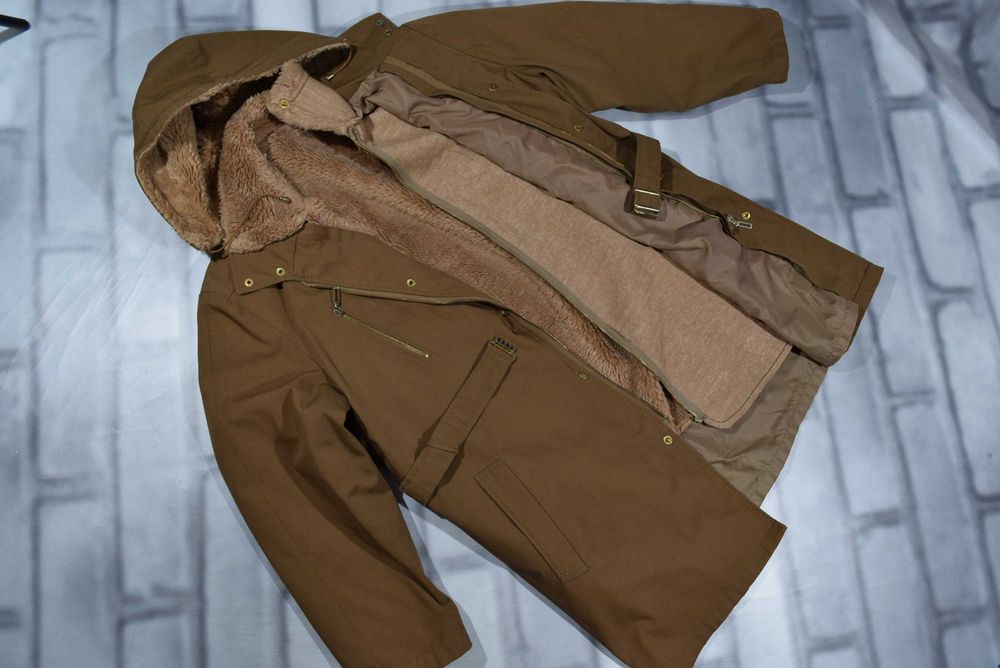 ManStyle Vintage parka ciepła kurtka z wpinką diolen r. XL