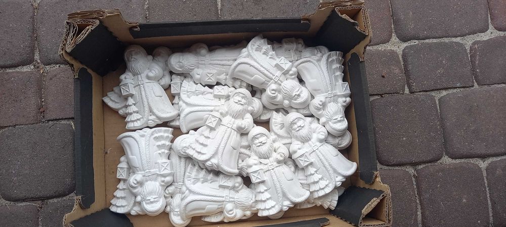 Figurka gipsowa na święta, Mikołaj do malowania