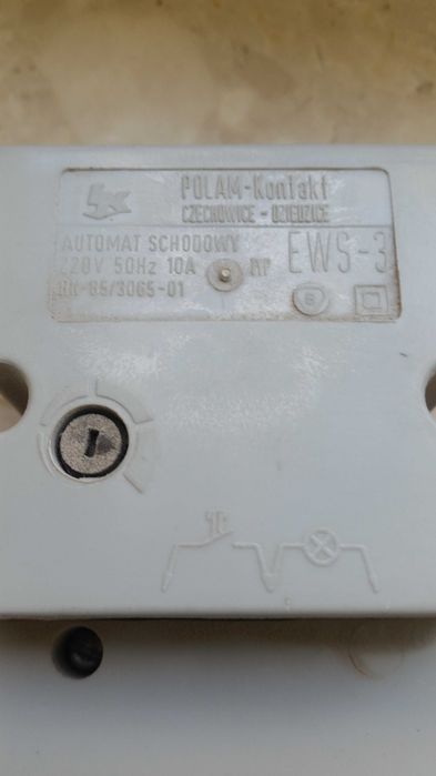 Automat schodowy z PRL