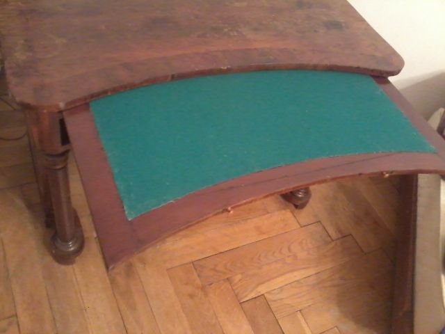 toaletka empire biurko z kryształowym lustrem oryg pocz XIX w antyk