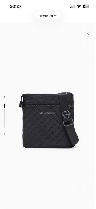 Оригінальна чоловіча сумка Armani Exchange