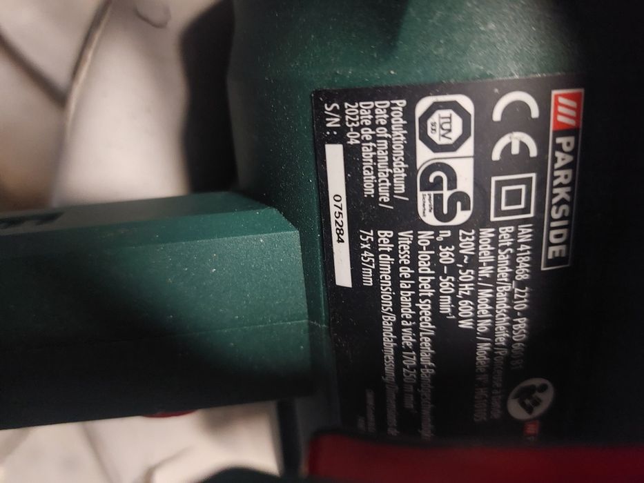 Szlifierka taśmowa model PBSD 600 B1