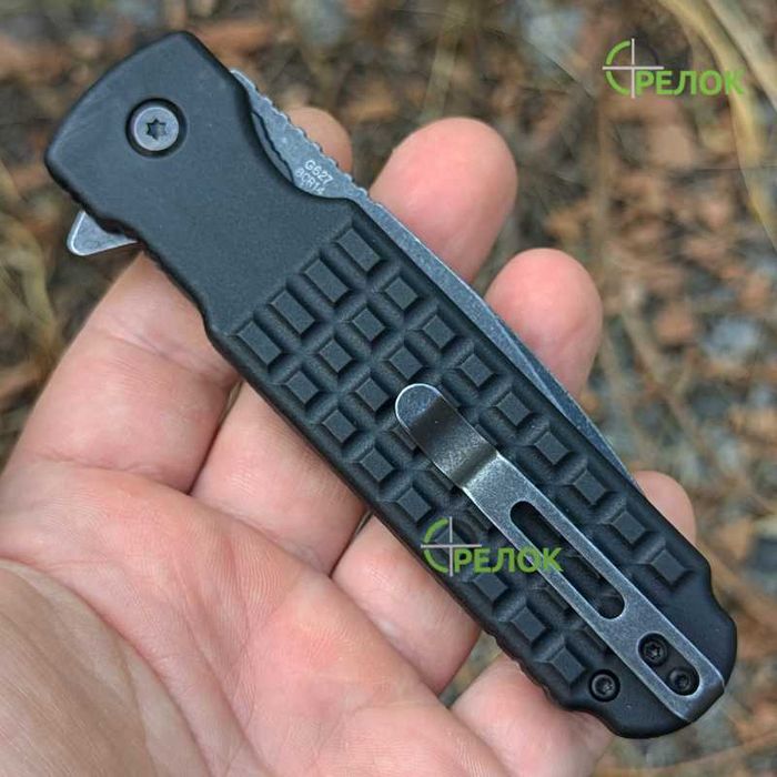 Нож складной Ganzo G627 черный и олива