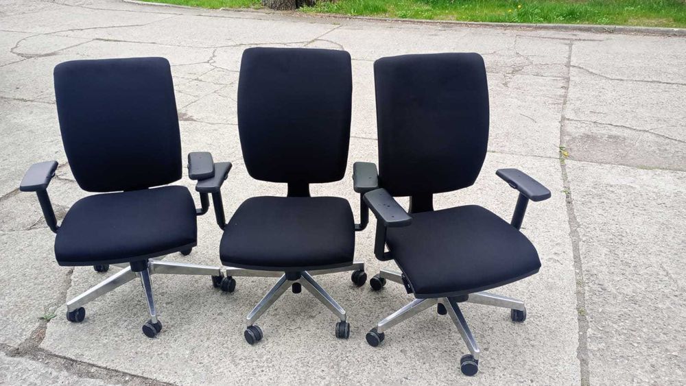 Fotel biurowy RIM czarny fotele krzesła obrotowe biuro dom pokój praca