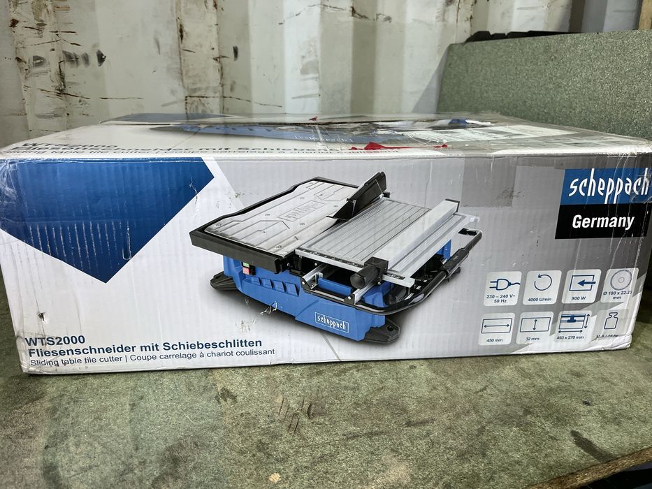 Scheppach wts2000, przecinarka do galzury, płytek, kafelek.