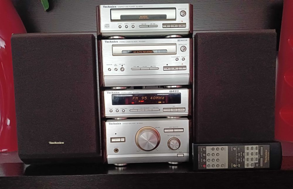 Wieża mini Technics 501 , zestaw sprawny w bdb stanie.