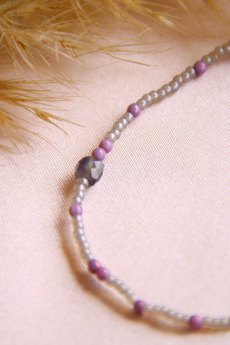 Bransoletka z agatem | rękodzieło, handmade