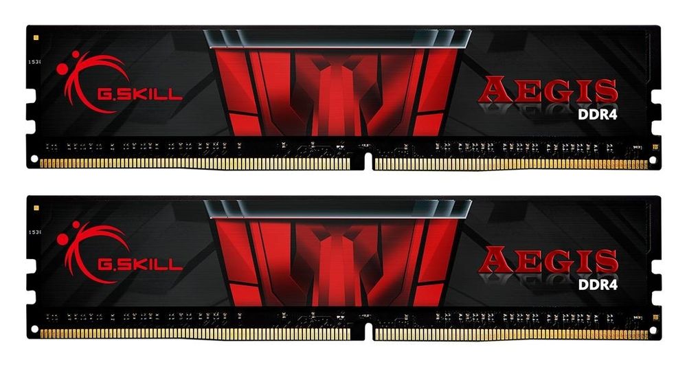 Memória RAM G.SKILL Aegis 16GB (2x8GB) DDR4-3200MHz CL16 Preta