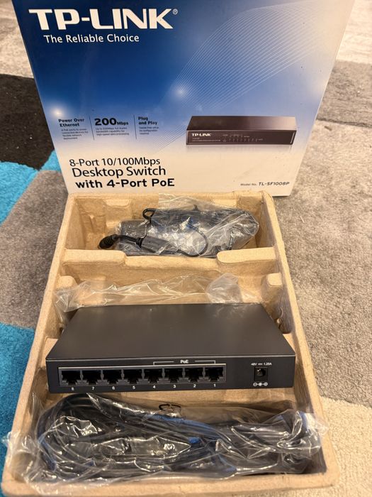 TP-LINK SF1008P switch 8x10/100 PoE