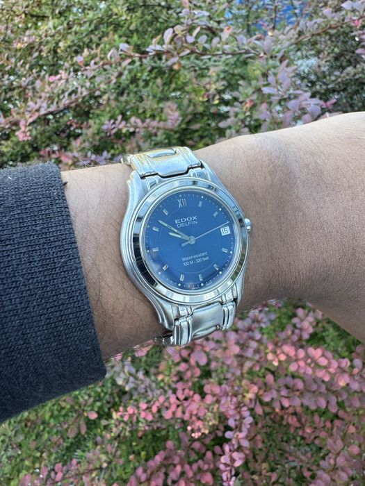 EDOX Delfin Swiss Made Niebieska